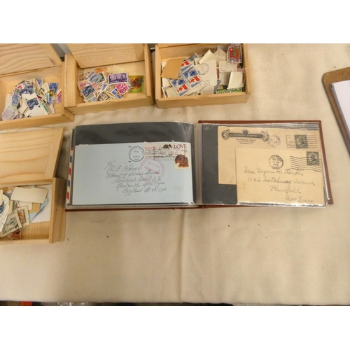 414 - Large box of First Day Covers and loose world stamps.