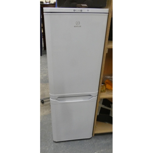 512 - Indesit fridge-freezer H.155cm x W.55cm.