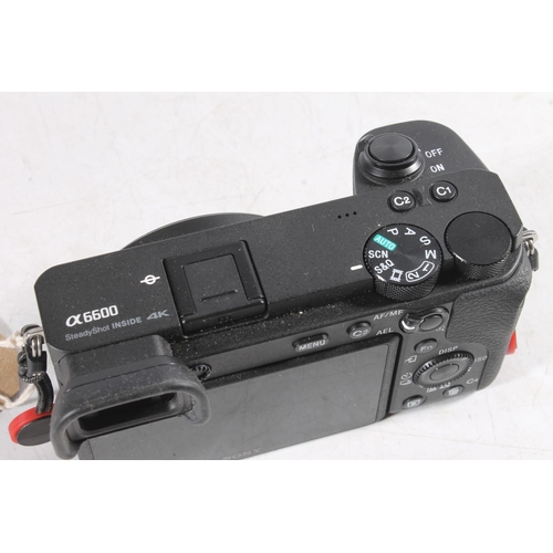 1119 - Sony Alpha 6600 (A6600) 4k digital camera, serial number 4179833 product codes ILCE-6600 WW594724, 2... 