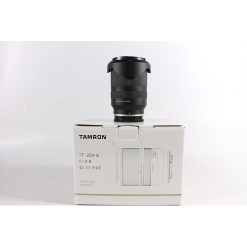 1135 - Tamron (for Sony Mirrorless) digital camera lens A046 17-28mm F/2.8 Di III RXD 67mm, with HA046 hood... 