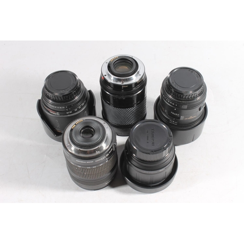 1136 - Three Tamron camera lenses to include AF Aspherical LD 28-200mm 3.8-5.6 72mm, serial number 713791, ... 