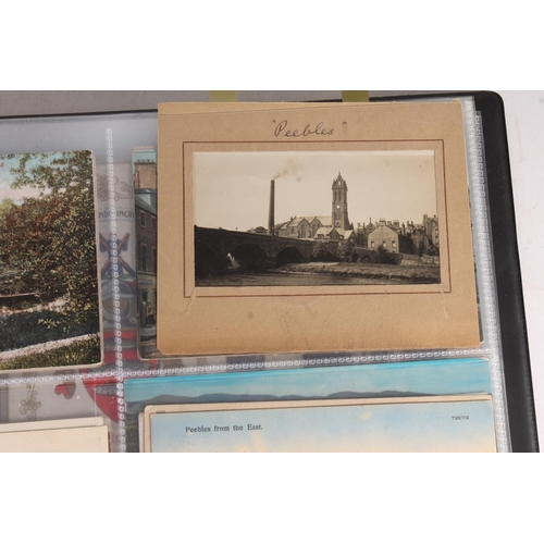 1164 - 20th century postcard collection containing over 300 postcards of the Scottish town of Peebles and s... 