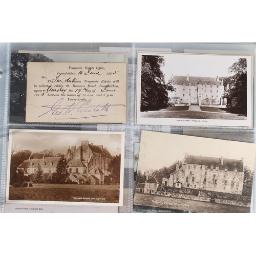 1166 - 20th century postcard collection containing near 200 postcards of the Scottish town of Peebles and s... 