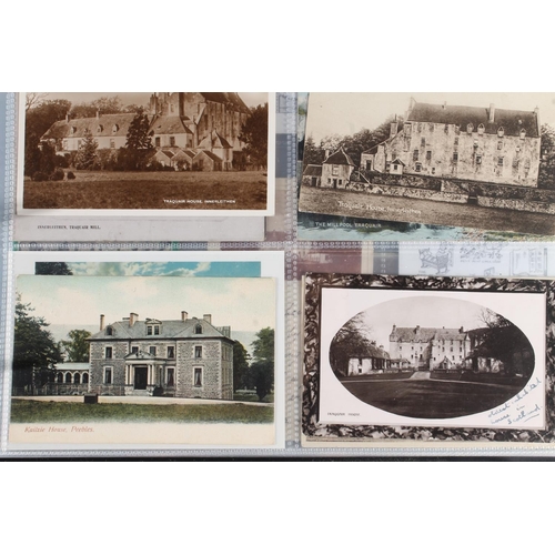 1166 - 20th century postcard collection containing near 200 postcards of the Scottish town of Peebles and s... 