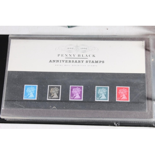 1189 - GB stamps, a collection of mint stamp presentation packs spanning the years 1982-1998, approximate u... 