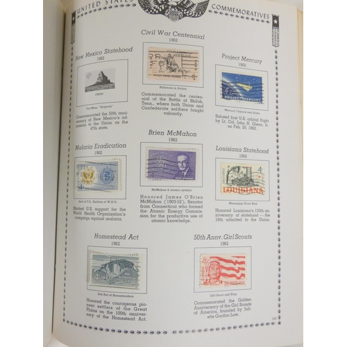 360 - USA. Box containing several albums of American issue postage stamps to include an Andrew Jackson 2c ... 