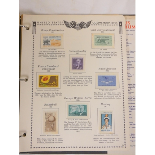 360 - USA. Box containing several albums of American issue postage stamps to include an Andrew Jackson 2c ... 