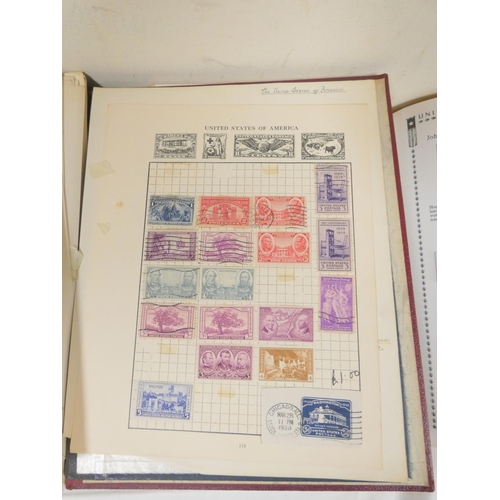 360 - USA. Box containing several albums of American issue postage stamps to include an Andrew Jackson 2c ... 