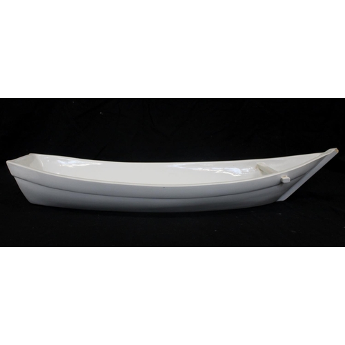 601 - Early 20th century Japanese white glazed boat.