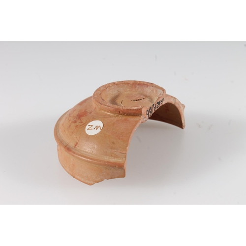 473 - Ancient Greek Italo Corinthian aryballos, 6.5cm tall, 13cm diameter, a terracotta pottery vessel, 10... 