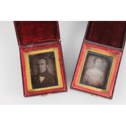 499 - Group of five early photographs ambrotypes daguerrotypes to include a portrait of a young girl with ... 