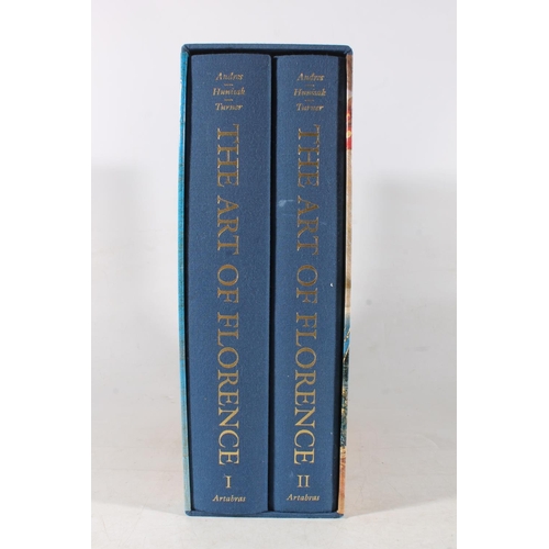 508 - The Art of Florence by Glenn M Andres, 2 vols, blue cloth, photographs by Takashi Okamura, published... 