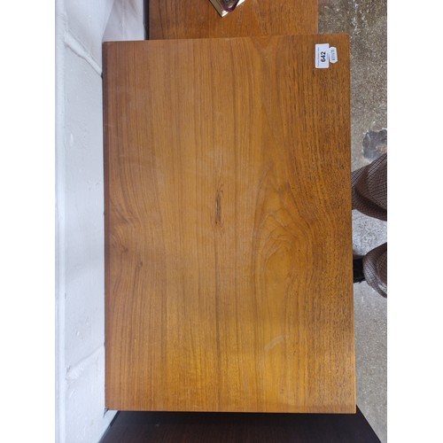 642 - Mid-century teak five-drawer chest, 70cm high