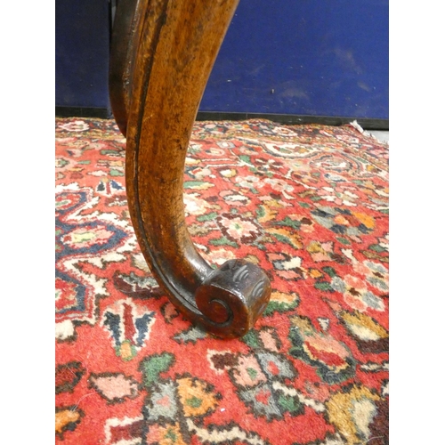 412 - 19th century French walnut silver table with rectangular tray top, above a single drawer. Raised on ... 