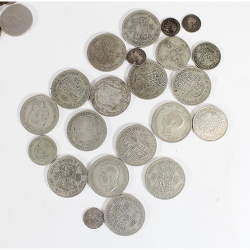 1230 - UNITED KINGDOM 500 grade silver from circulation to include half crowns, florins, shillings etc. 230... 