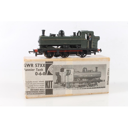 1020 - Keyser K's OO gauge model railways L17 0-6-0 Pannier tank locomotive GWR 57XX kit built, boxed.