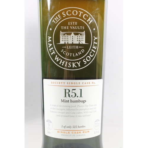 1082 - MONYMUSK 9 year old Jamaican rum, bottled by The Scotch Malt Whisky Society, bottle code R5.1. refil... 