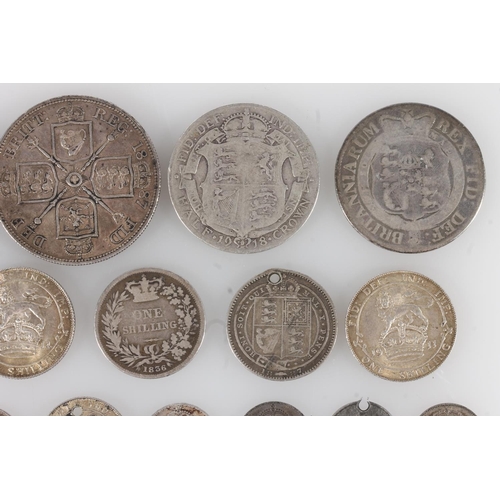 1266 - UNITED KINGDOM pre 1920 silver coins to include King William IV (1830-1837) half crown 1834, King Ge... 