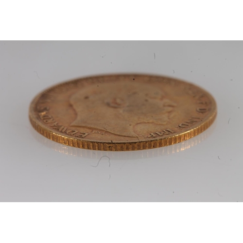 1308 - UNITED KINGDOM King Edward VII (1901-1910) gold half sovereign 1902.