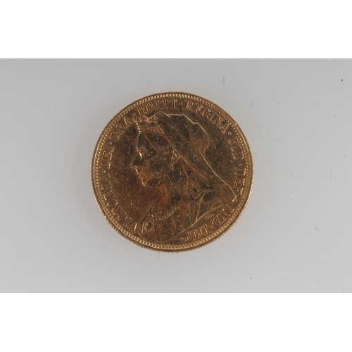 1309 - UNITED KINGDOM Queen Victoria (1837-1901) gold sovereign 1900 M (Melbourne Mint Australia).