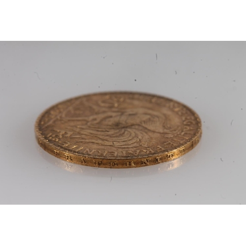 1311 - FRANCE, French Republic gold twenty franc coin 1913, 6.5g.