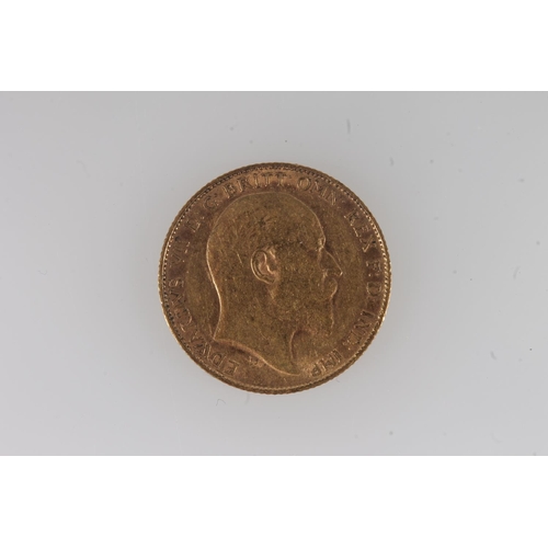 1343 - UNITED KINGDOM King Edward VII (1901-1910) gold half sovereign 1908.