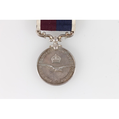 1360 - Medal of 314796 Flight Sergeant F W Brookman of the Royal Air Force comprising George V Royal Air Fo... 