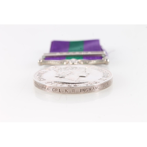 1361 - Medal of 23146886 Corporal K R Ingram of the Royal Army Ordnance Corps comprising Elizabeth II gener... 