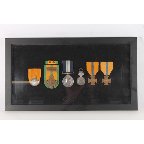 1379 - Medals of 04679 Major Machinist / Chief Engineer Diederick Adrianus Van Duyn (Duijn) of the Dutch Ro... 