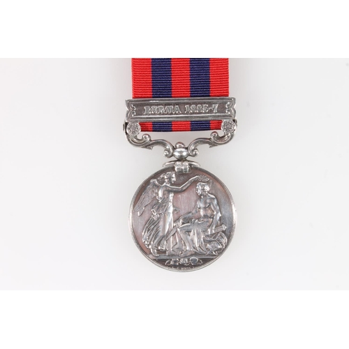 1382 - Medal of 201 Corporal J Ridgers of the 2nd Battalion Royal West Surrey Regiment comprising India Gen... 