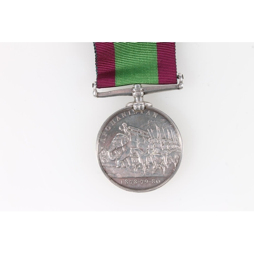 1390 - Medal of 1568 Private T Cooper of the 15th Hussars comprising Afghanistan medal [1568 PT F COOPER 15... 