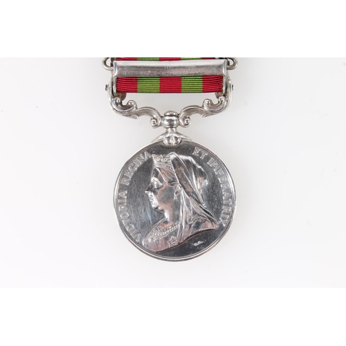 1392 - Medal of 4400 Private A White of the 1st Battalion Gordon Highlanders comprising India General Servi... 