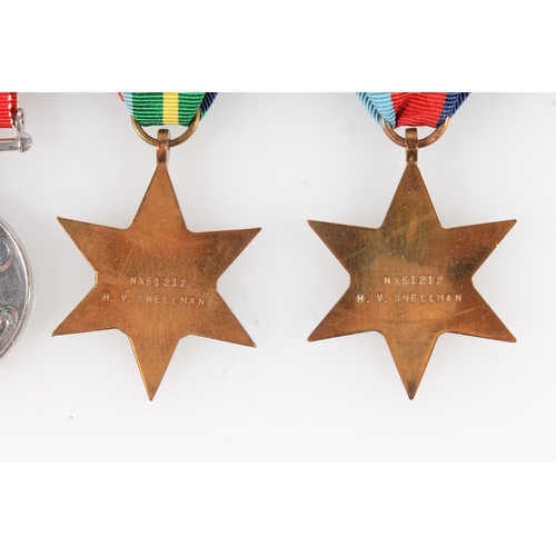 1416 - Medals of NX15212 H V Snellman of the Australian Armed Forces comprising WWII Australia Service meda... 