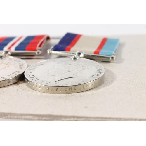 1416 - Medals of NX15212 H V Snellman of the Australian Armed Forces comprising WWII Australia Service meda... 