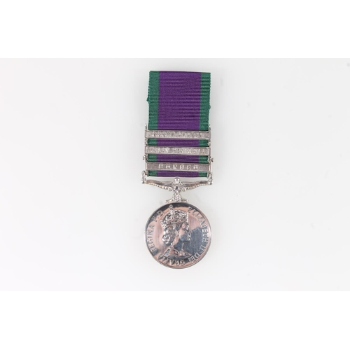 1424 - Medal of 23909187 Private J M Harvey of the Argyll and Sutherland Highlanders comprising Elizabeth I... 