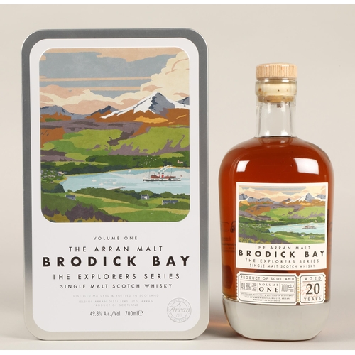 233 - The Arran Malt Brodick Bay 20 years old scotch whisky, From the Explorers series volume one, 700ml, ... 