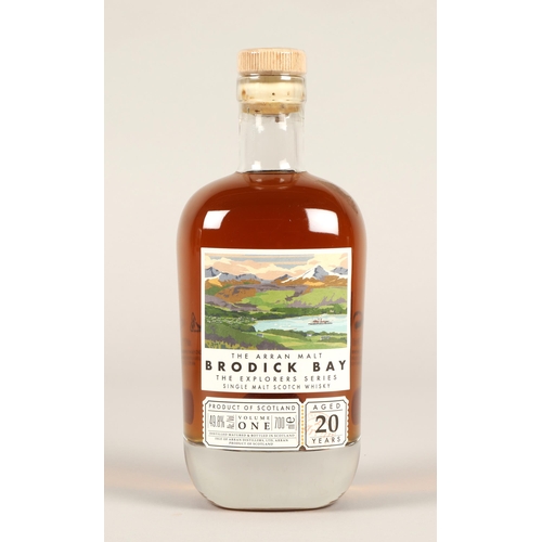 233 - The Arran Malt Brodick Bay 20 years old scotch whisky, From the Explorers series volume one, 700ml, ... 