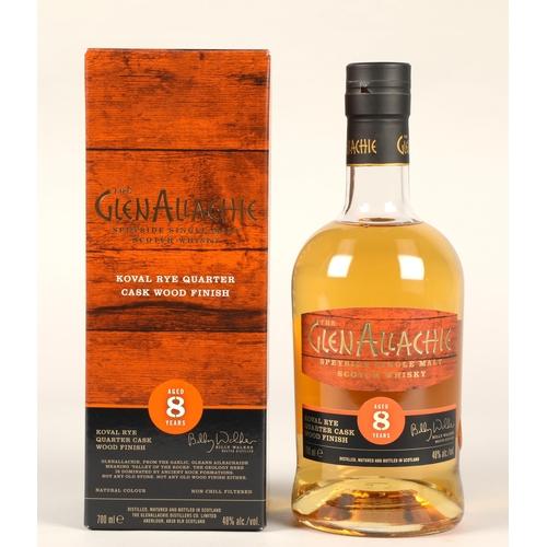 243 - The GlenAllachie Koval rye quarter cask wood finish 8 years old speyside single malt cask scotch whi... 