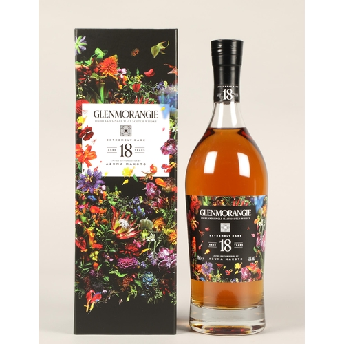 245 - Glenmorangie Limited Edition 18 years old extremely rare highland single malt scotch whisky, Box and... 