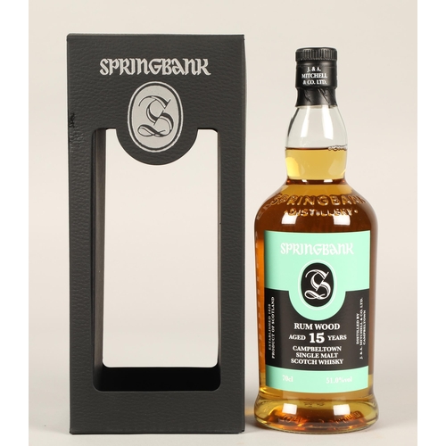 247 - Springbank Rum Wood Limited Edition 15 years old Campbletown single malt scotch whisky, 70cl, 51% vo... 