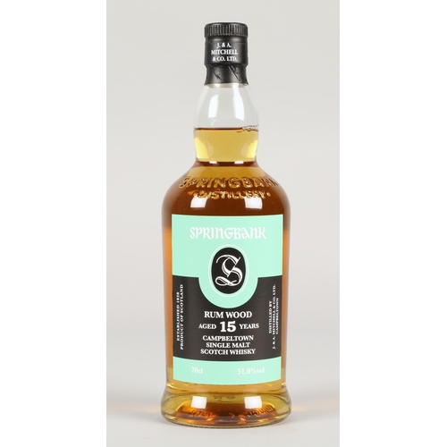 247 - Springbank Rum Wood Limited Edition 15 years old Campbletown single malt scotch whisky, 70cl, 51% vo... 