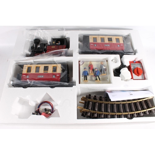 1014 - Lehman Gross Bahn LGB G scale model railways 78302 Passenger Starter set with 0-4-0 locomotive, coac... 