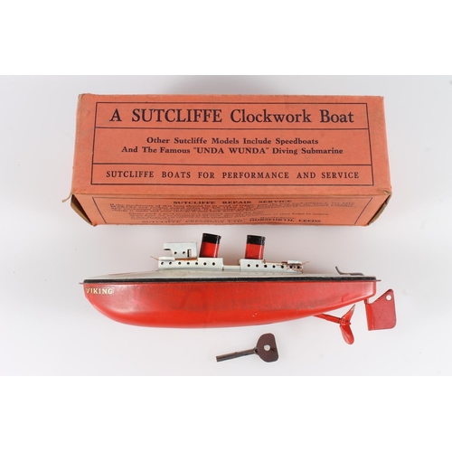 1031 - Sutcliffe Models clockwork model boat 