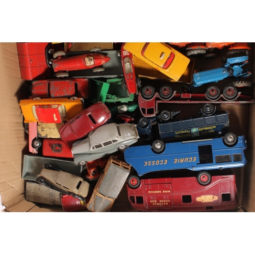 1038 - Collection of around 50 diecast and other model vehicles to include Dinky and Corgi Toys, cars inclu... 