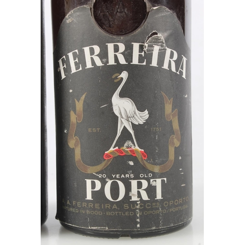 1097 - FERREIRA 20 year old port, no abv or vol stated, and a bottle of GOULD CAMPBELL 1994 vintage port, b... 