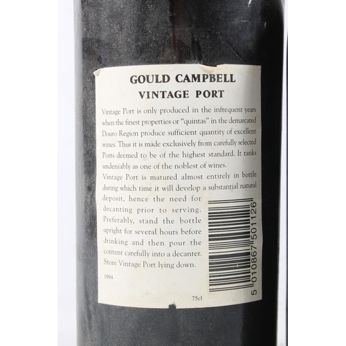 1097 - FERREIRA 20 year old port, no abv or vol stated, and a bottle of GOULD CAMPBELL 1994 vintage port, b... 