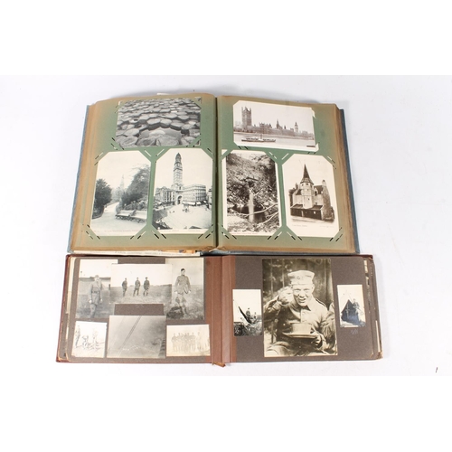 1178 - Album of photographs including WWI images of biplanes, military figures, ariel surveillance, WWI tan... 