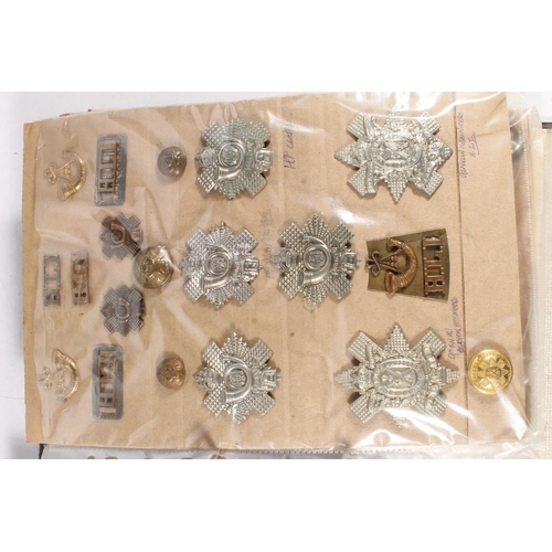 1429 - Ring binder folder containing Black Watch Royal Highlanders, Highland Light Infantry and Seaforth Hi... 