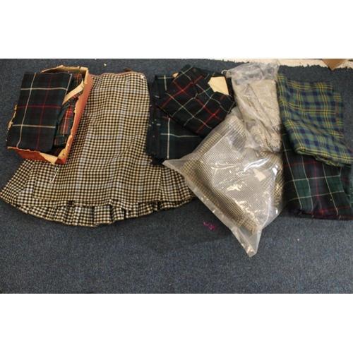 1461 - Scottish Highland Dress, a Northumberland tartan kilt (32 inch waist, 26 inch length approx.), also ... 