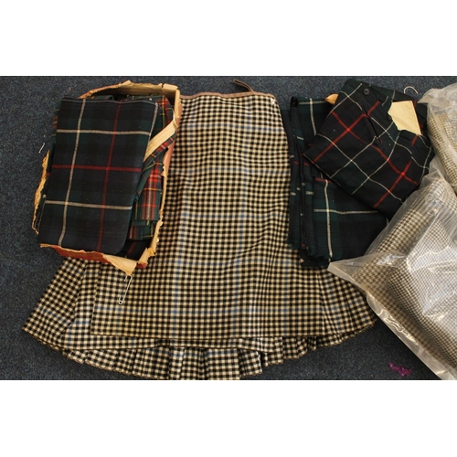 1461 - Scottish Highland Dress, a Northumberland tartan kilt (32 inch waist, 26 inch length approx.), also ... 